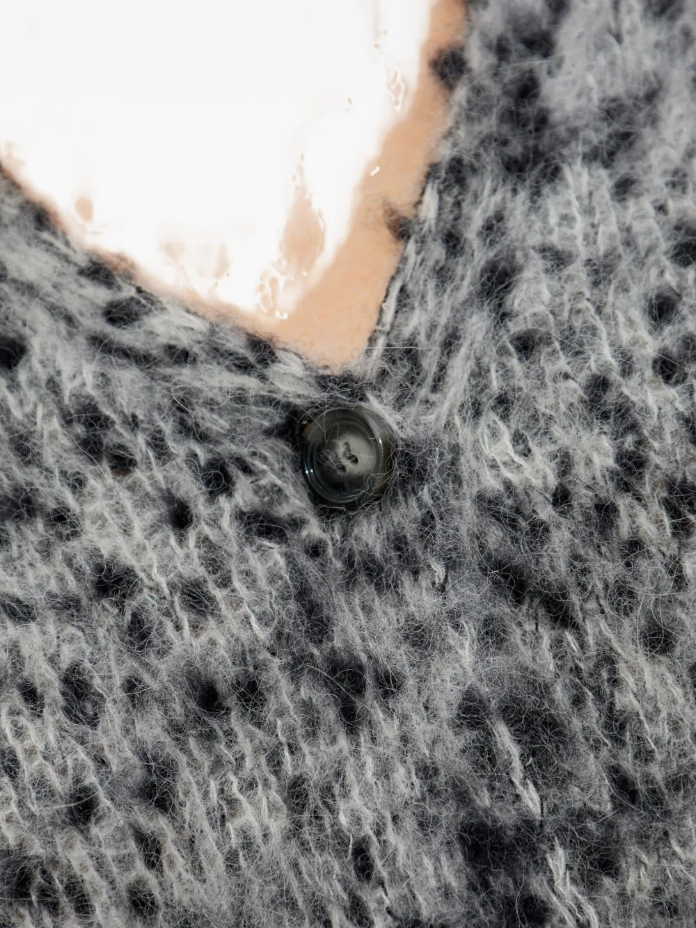 Marni Button-fastening Cardigan In Gray