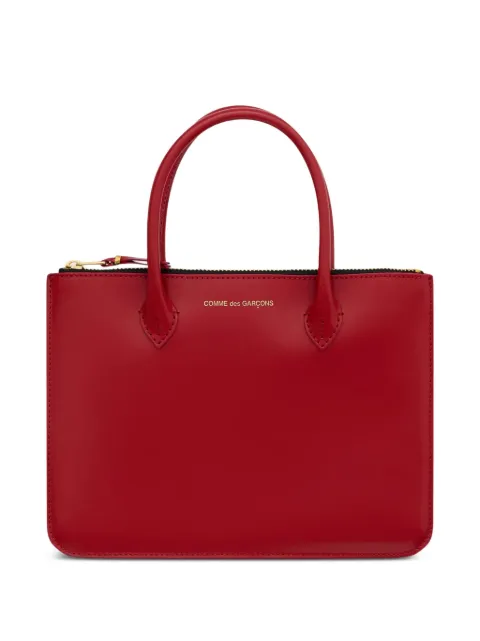 Comme Des Garçons Wallet top handle zip tote bag