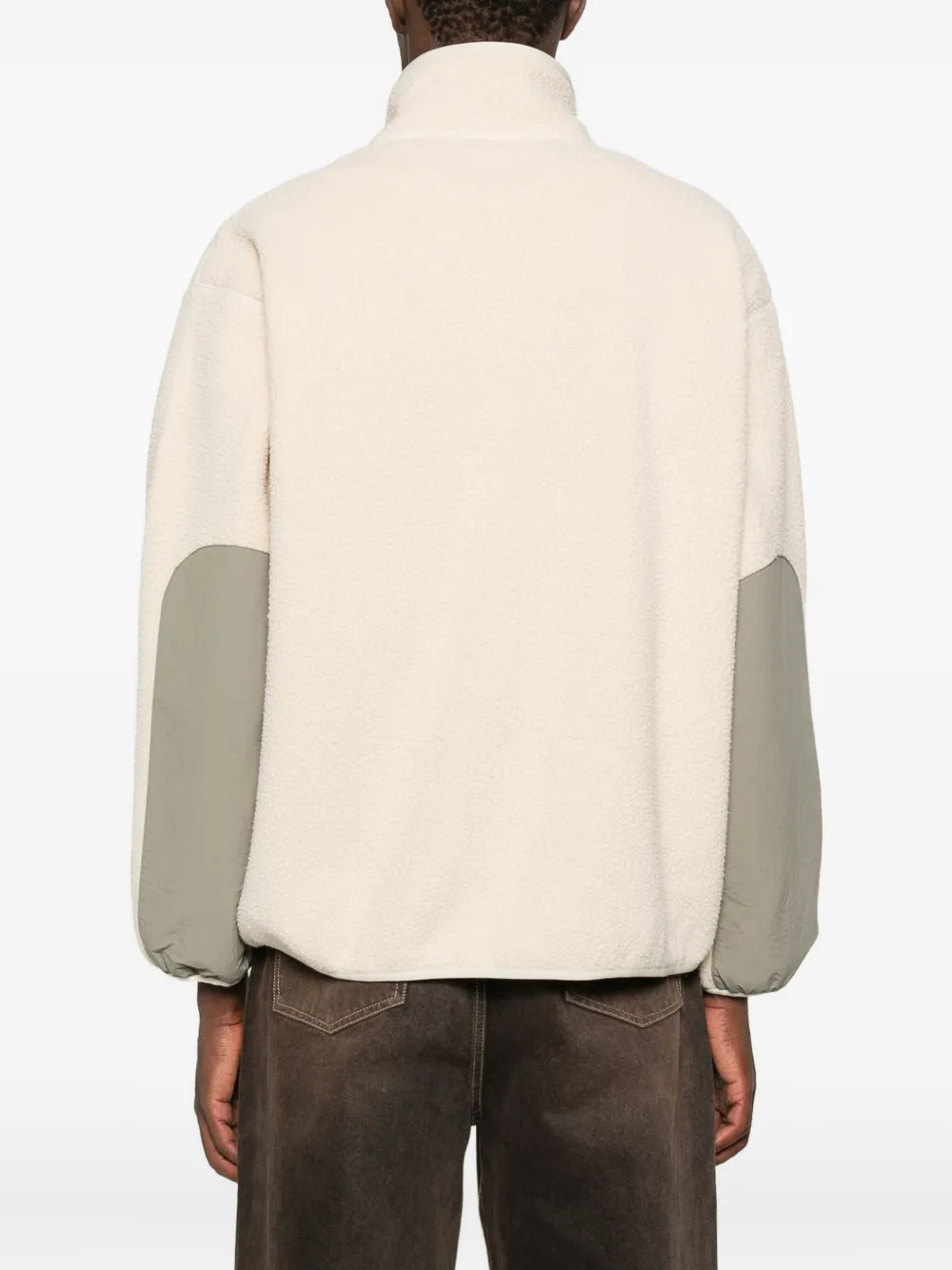 Maison Kitsuné Jack met ritssluiting en borstzak Beige