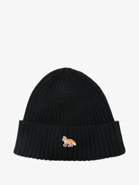 Maison Kitsuné Beanie mit Logo-Patch