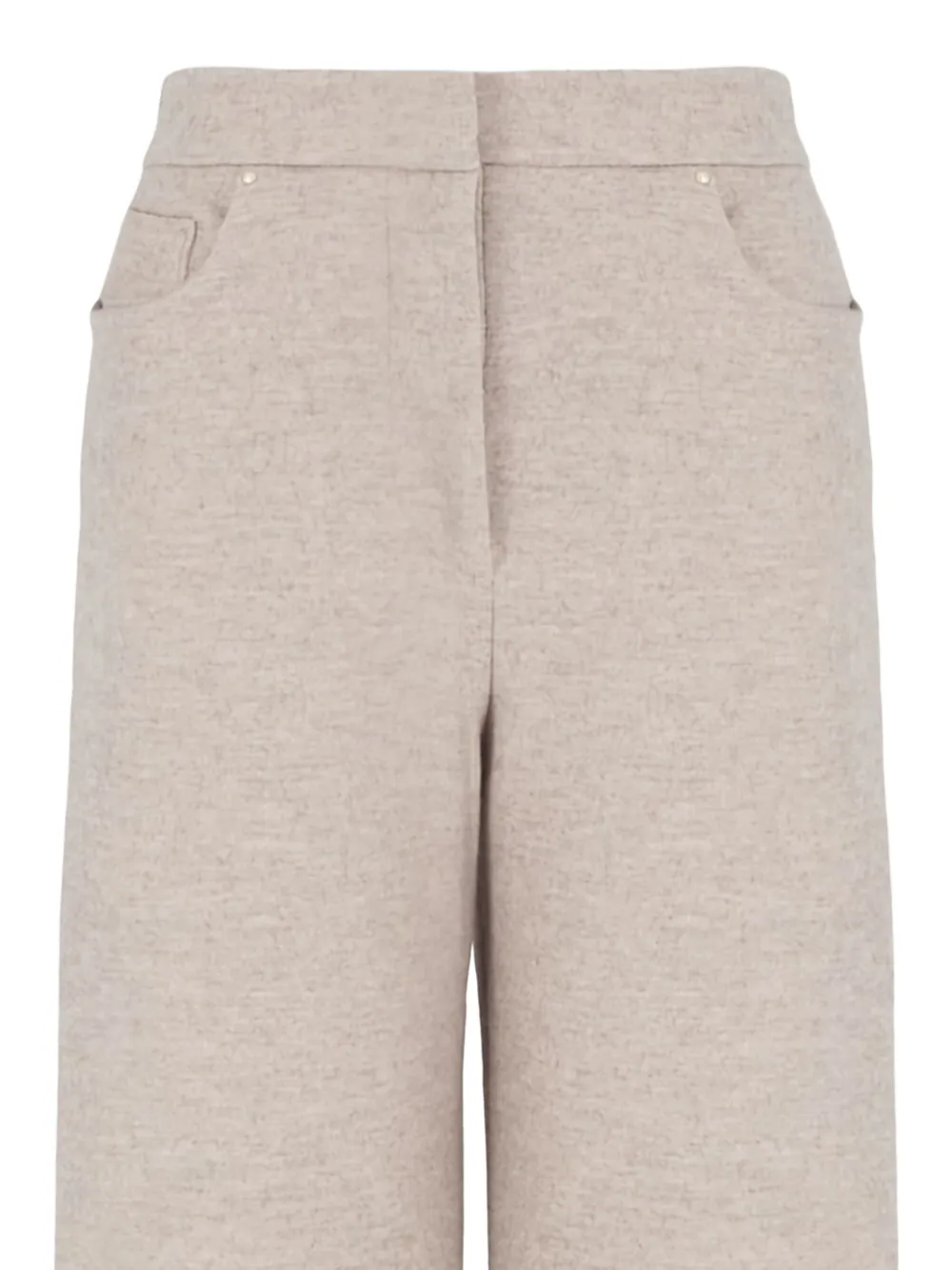 Giorgio Armani mélange-effect trousers - Beige