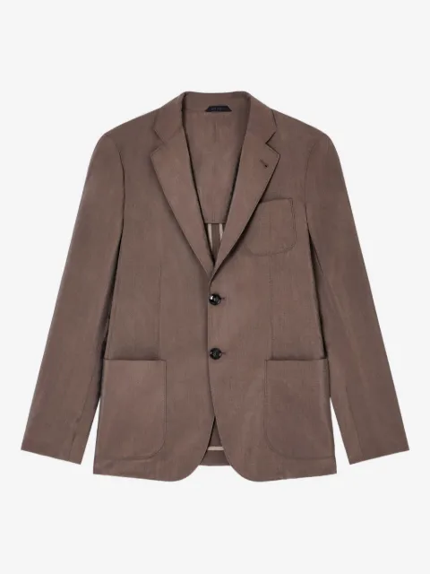 Giorgio Armani single-breasted patch-pocket blazer