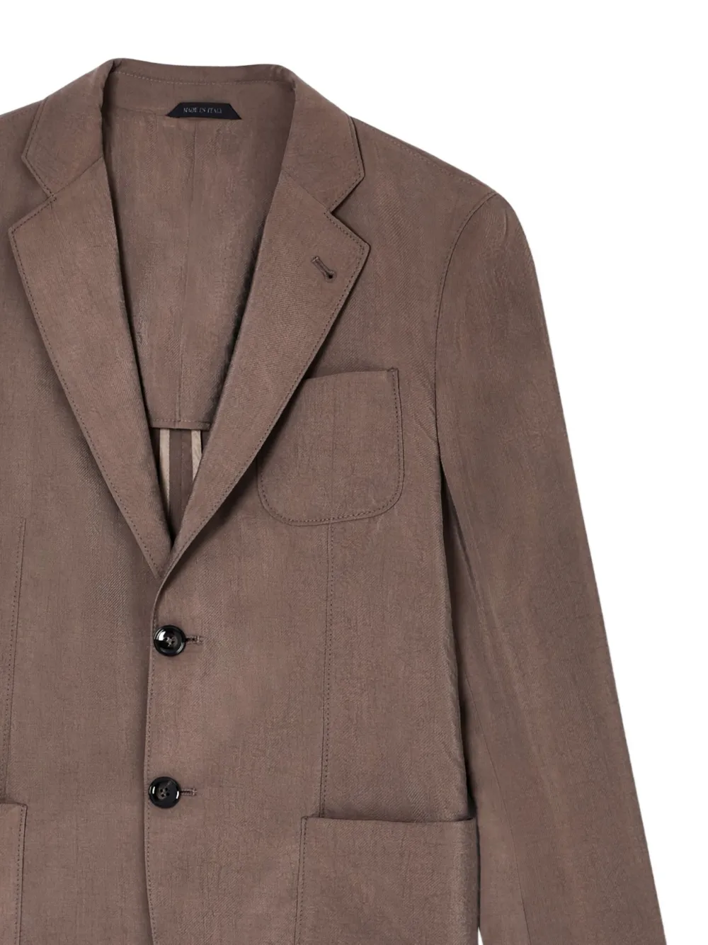 Giorgio Armani single-breasted patch-pocket blazer | Blazers | Image 2