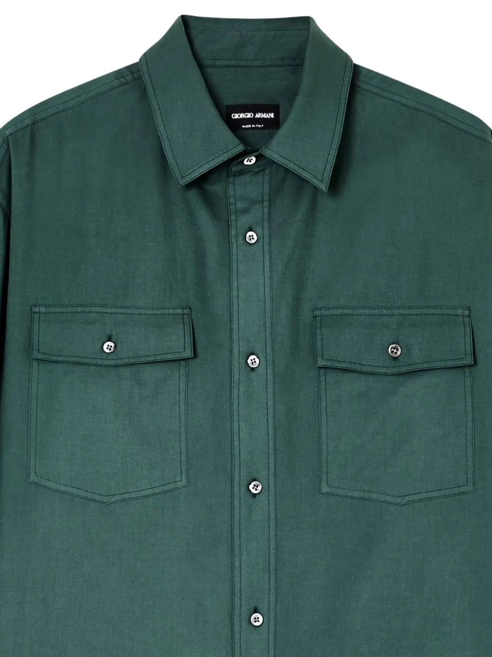 Giorgio Armani long-sleeve shirt - Groen