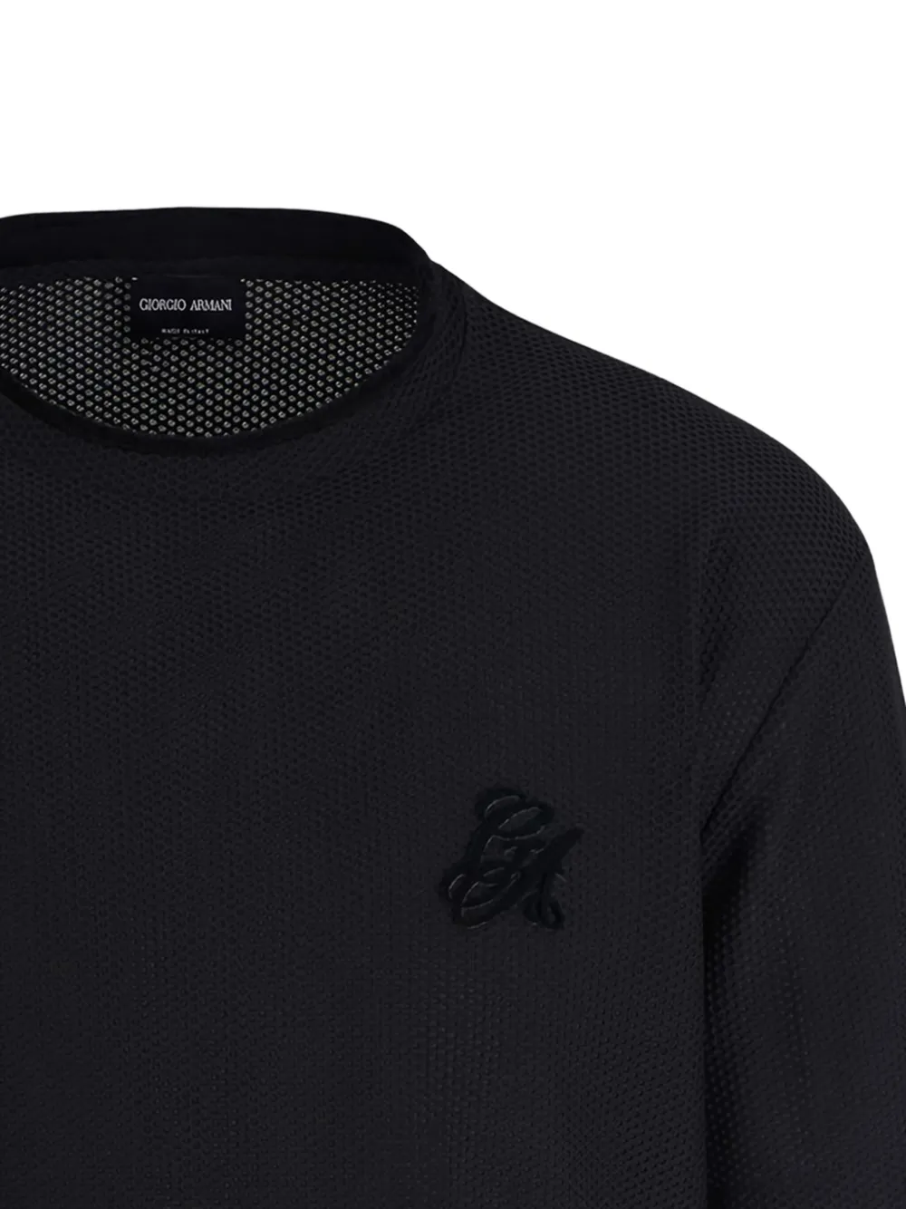 Giorgio Armani round-neck T-shirt - Zwart