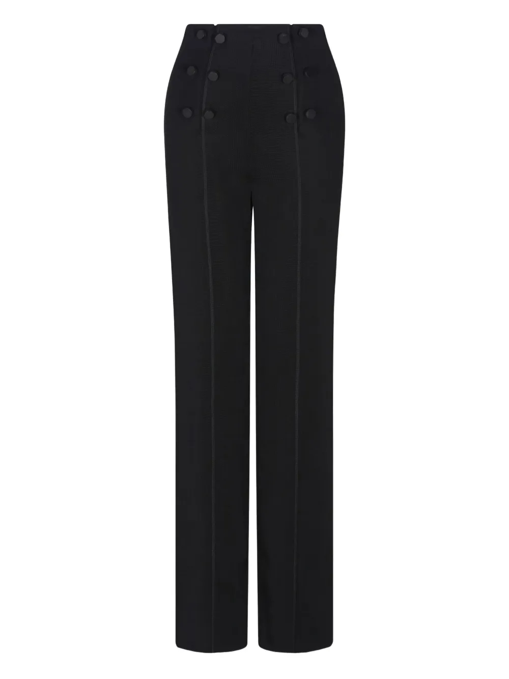 Giorgio Armani Button-appliqué Trousers In Black