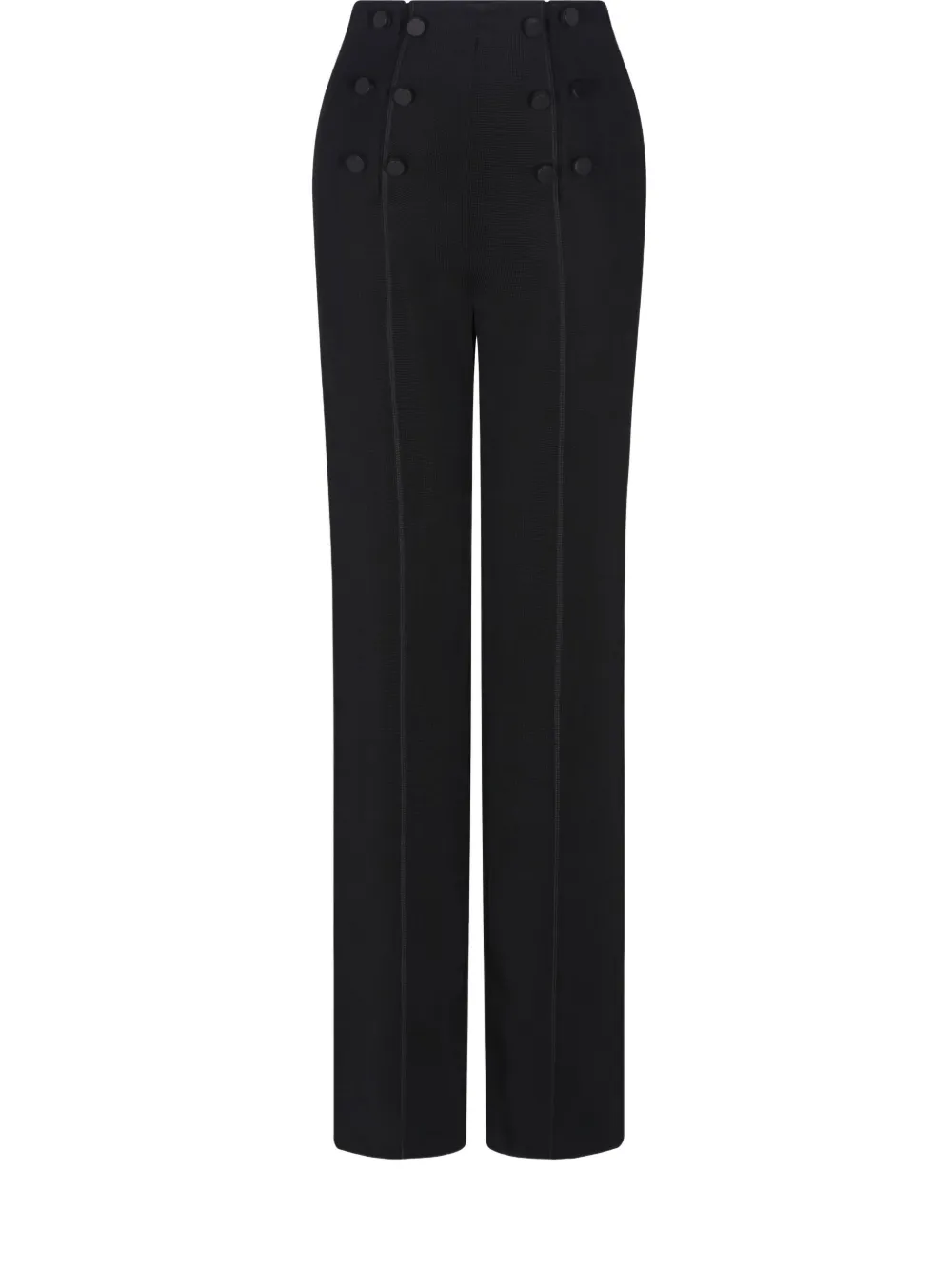 Giorgio Armani Button-appliqué Trousers In Black