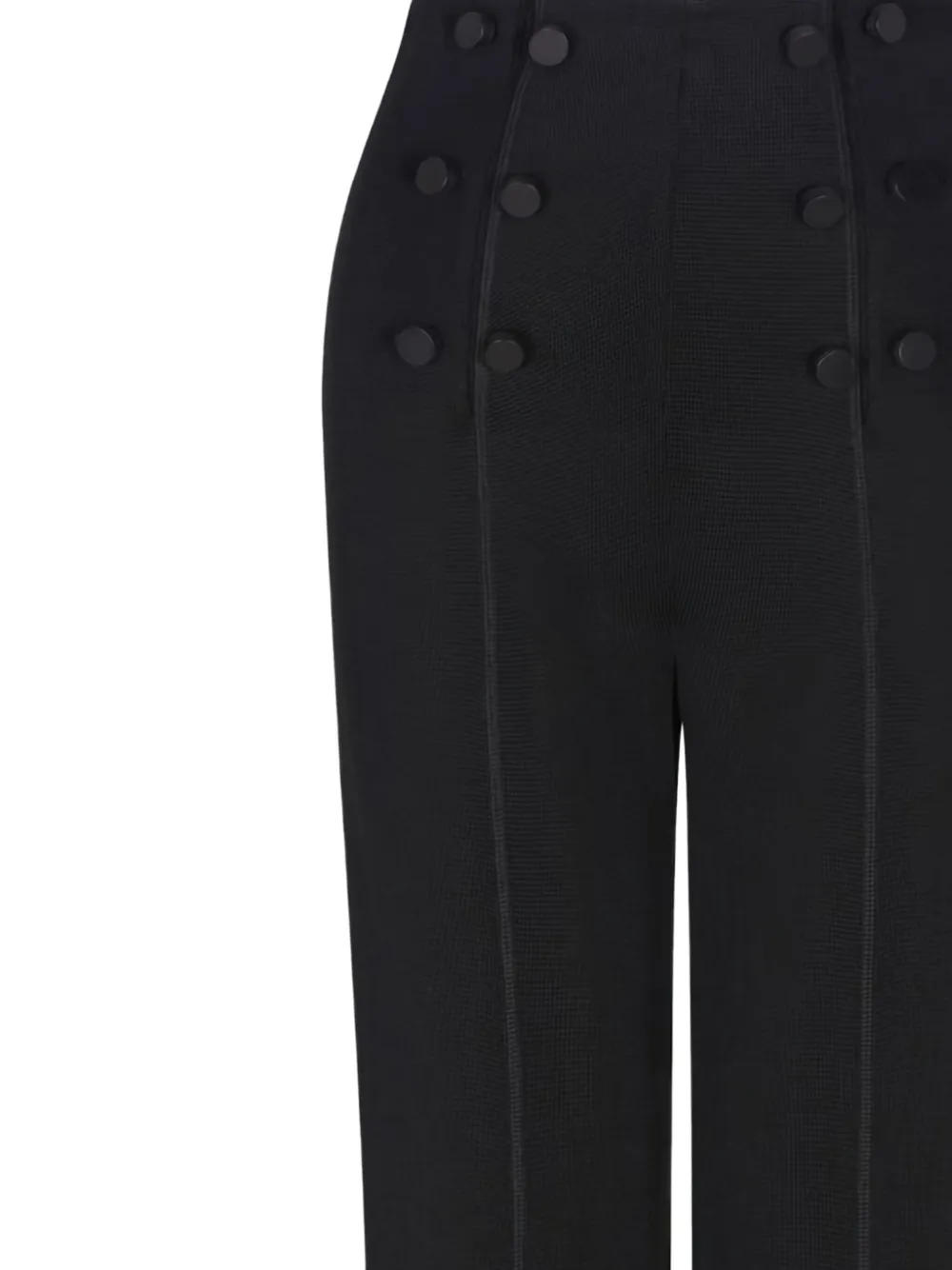 Giorgio Armani Broek met knoop-applicatie - Zwart