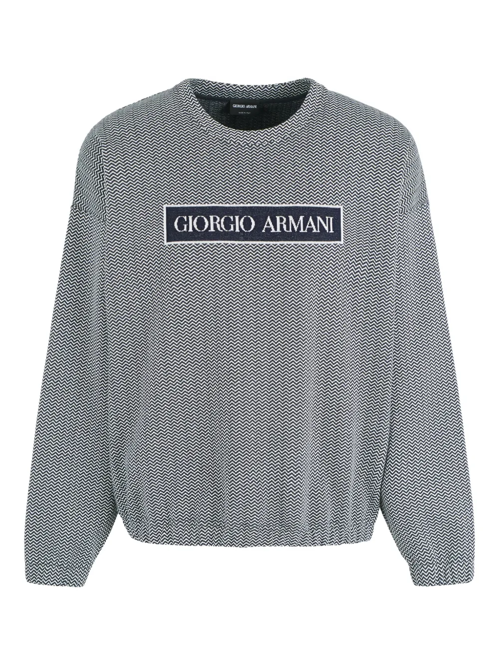 Giorgio Armani sudadera con motivo chevron | gris | Image 1
