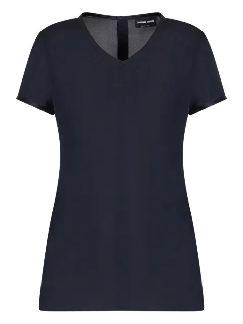 Giorgio Armani V-neck silk blouse