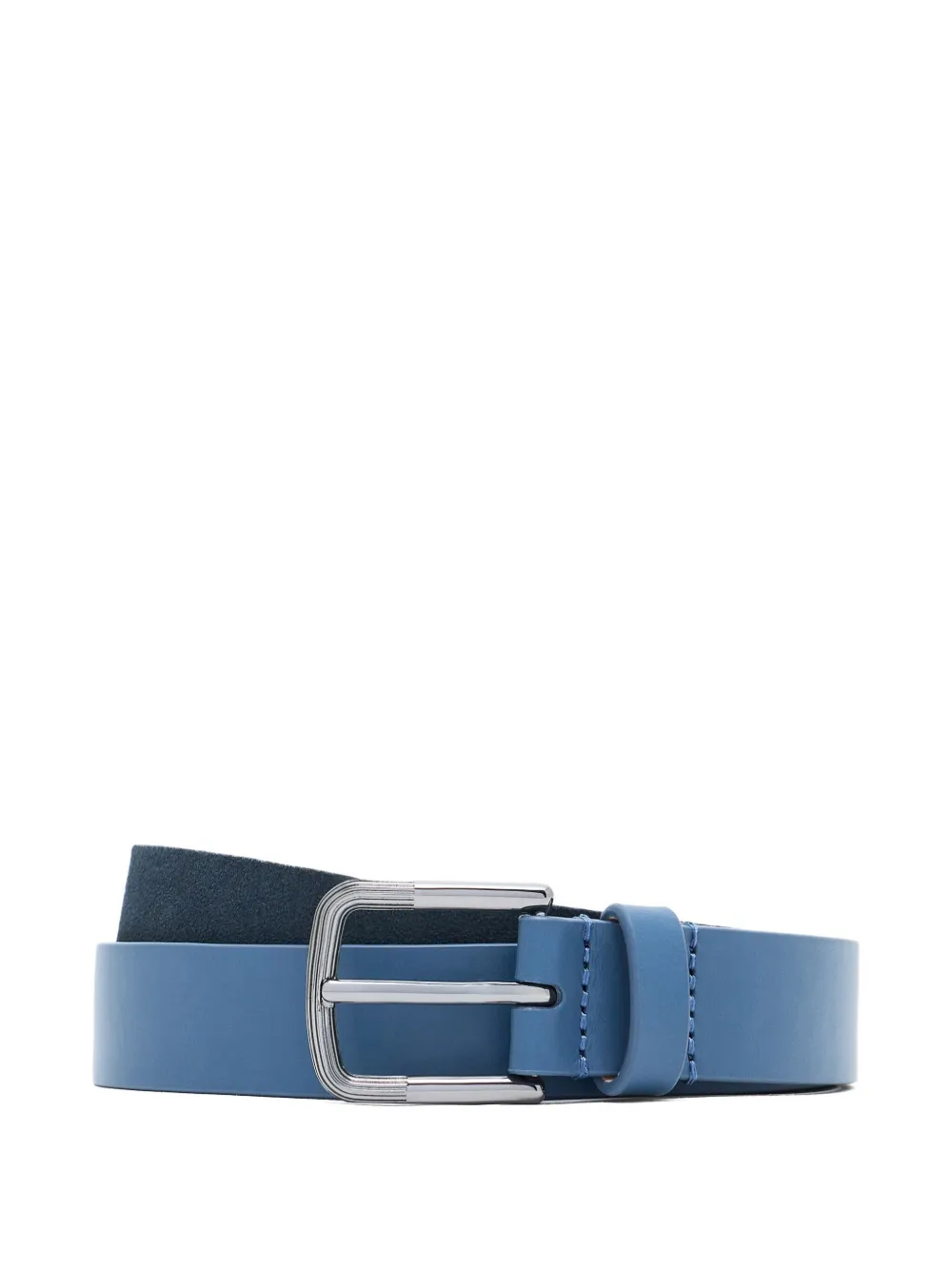 Giorgio Armani rectangular-buckle leather belt | Blue | Image 1