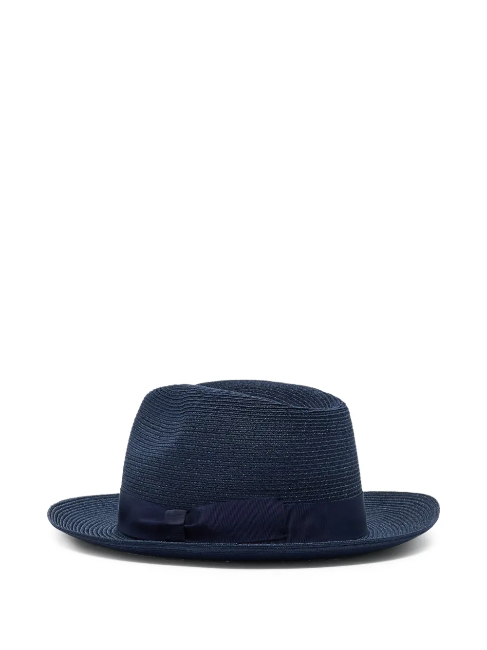 Giorgio Armani Geweven hoed met lintdetail - Blauw