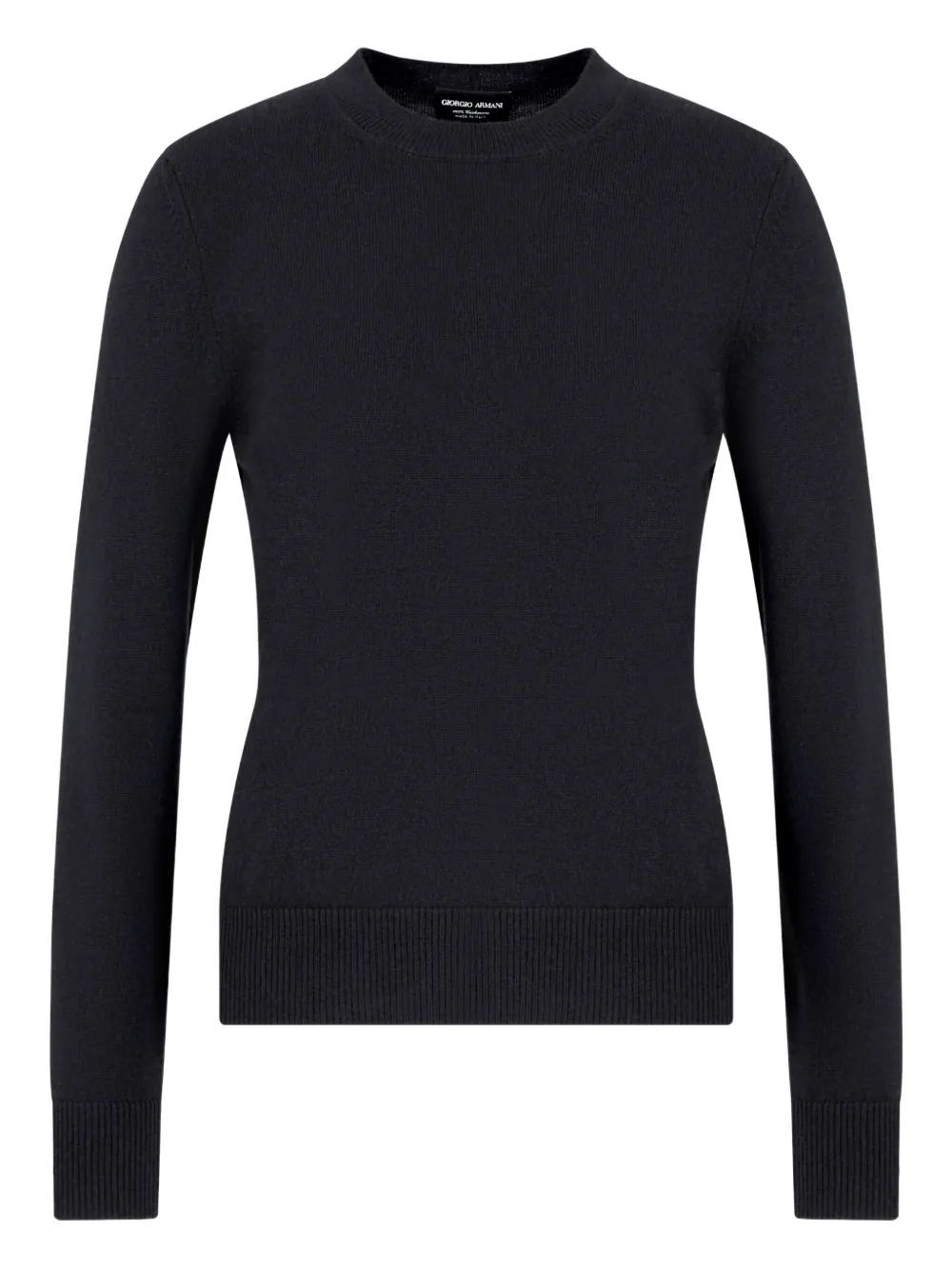 Giorgio Armani crew-neck cashmere sweater - Blu