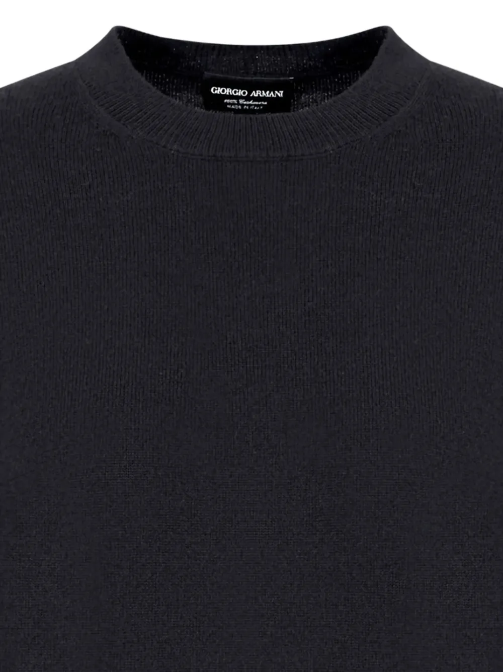 Giorgio Armani Kasjmier trui met ronde hals Blauw