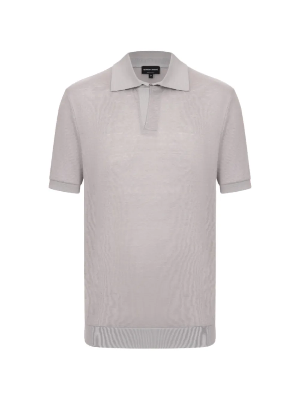 Giorgio Armani short-sleeved collared T-shirt - Grigio
