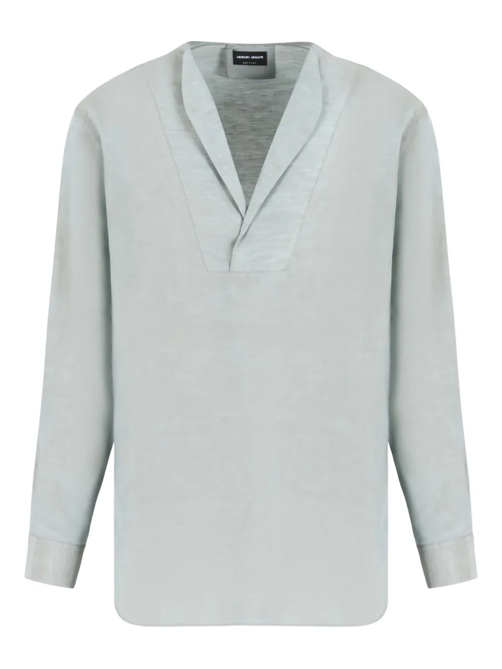 Giorgio Armani camiseta con cuello en V | gris | Image 1