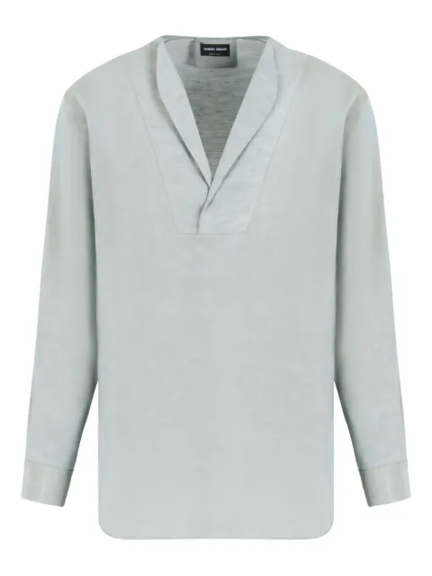Giorgio Armani playera manga larga con cuello en V