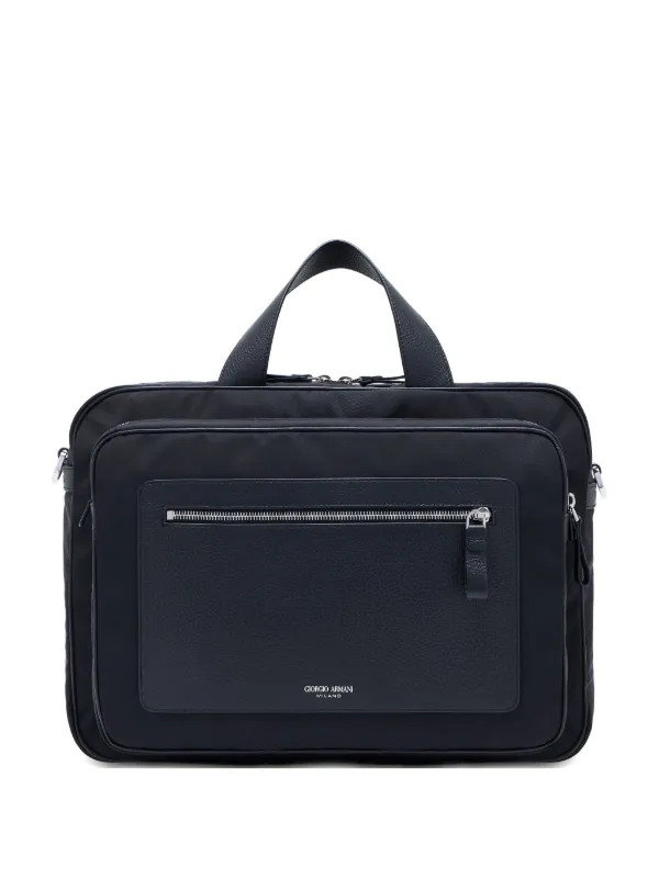 GIORGIO ARMANI ビジネスバッグ Giorgio Armani ロゴ ビジネスバッグ | ブラック | FARFETCH JP
