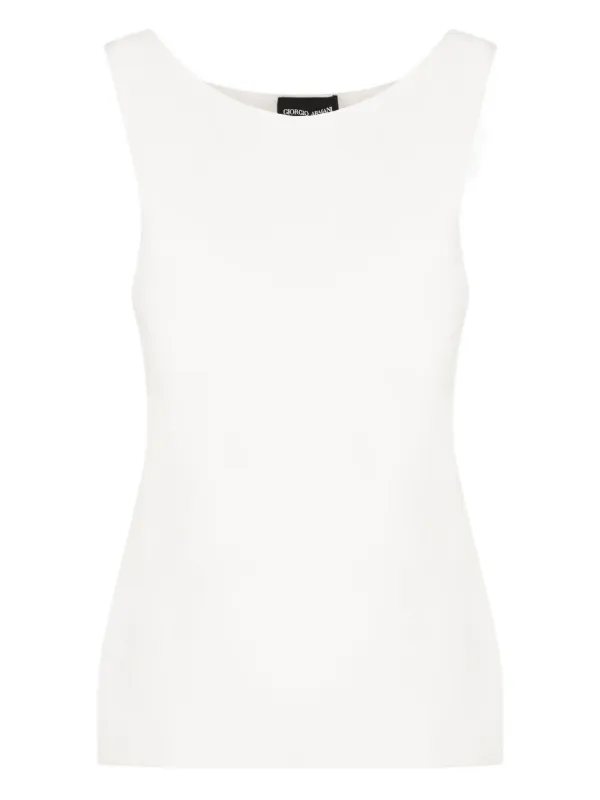 Giorgio Armani Sleeveless Top in White