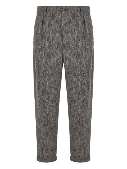 Giorgio Armani pantalones texturizados con pinzas