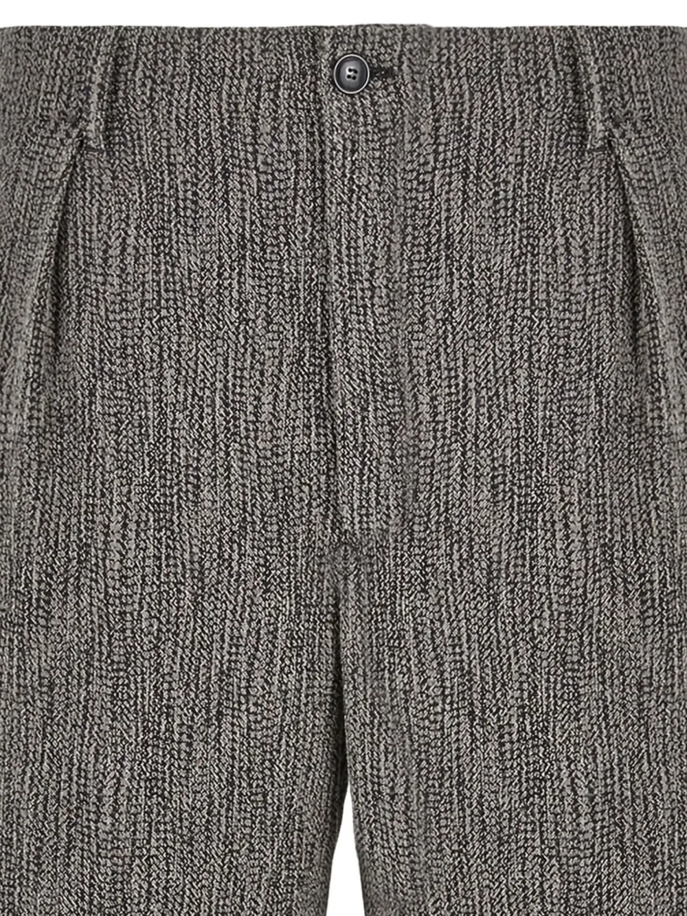 Giorgio Armani pleated-front textured trousers | Regular & Straight-Leg Trousers | Image 2