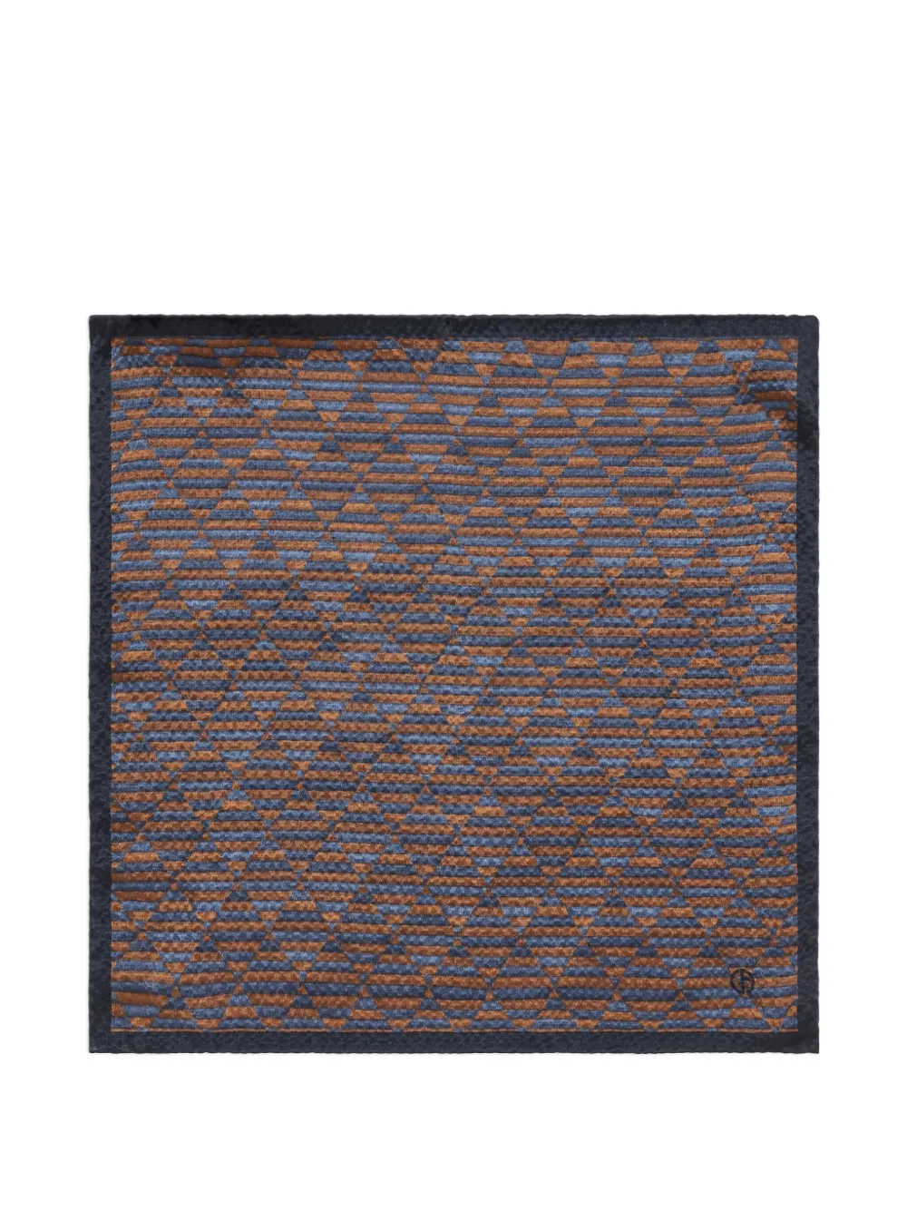 Giorgio Armani geometric-pattern handkerchief | Brown | Image 1