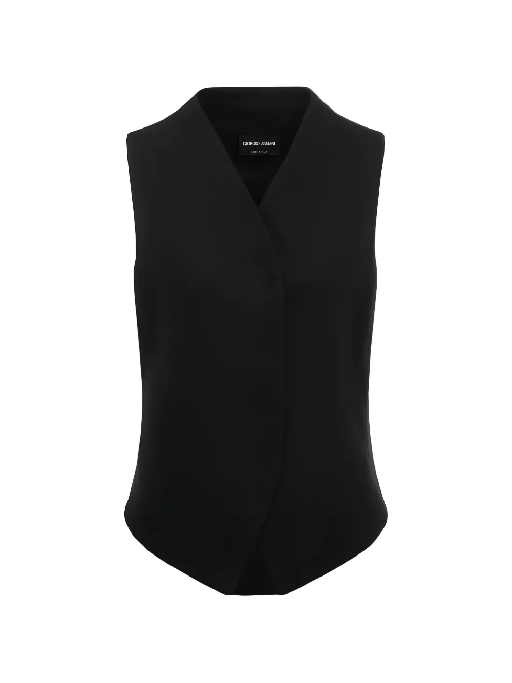 Giorgio Armani V-neck asymmetric waistcoat - Nero