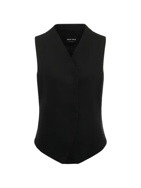 Giorgio Armani chaleco asimétrico con cuello en V