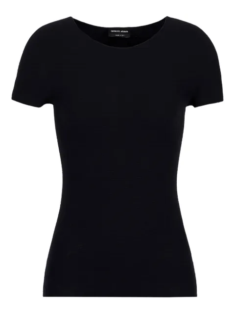 Giorgio Armani short-sleeved knitted top