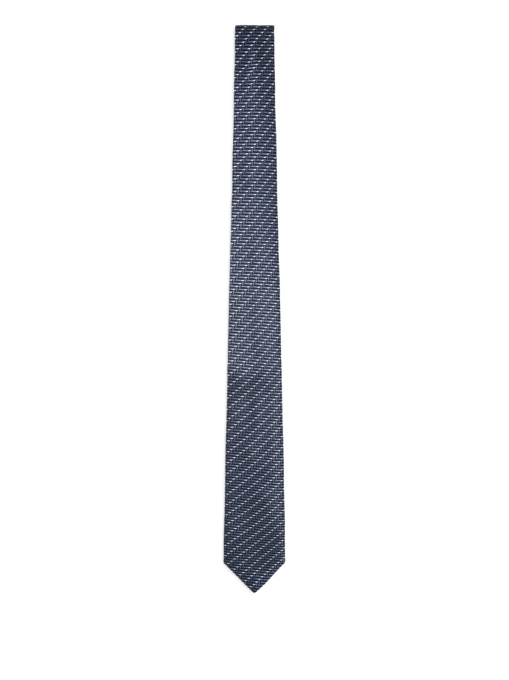 Giorgio Armani geometric-jacquard tie | Blue | Image 1