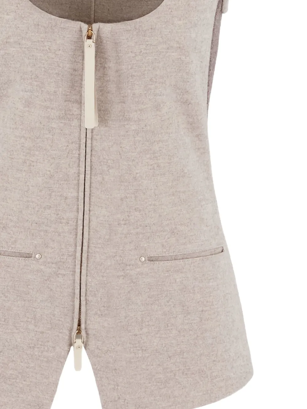 Giorgio Armani chaleco con cuello redondo y cierre | Chalecos | Image 2