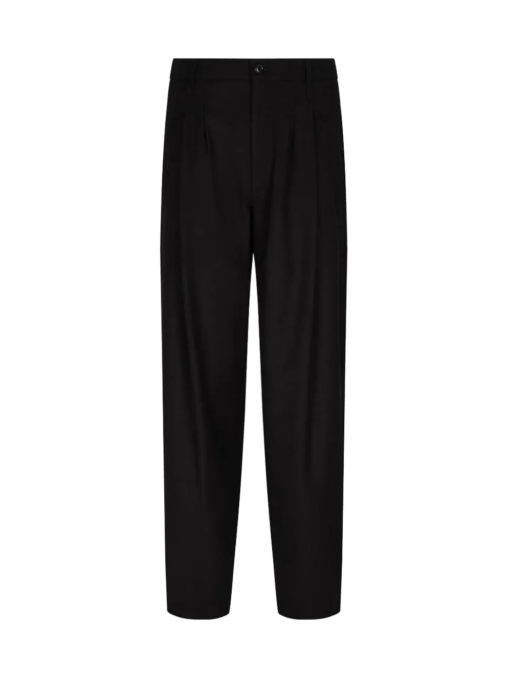 Giorgio Armani pleated-front trousers - Zwart