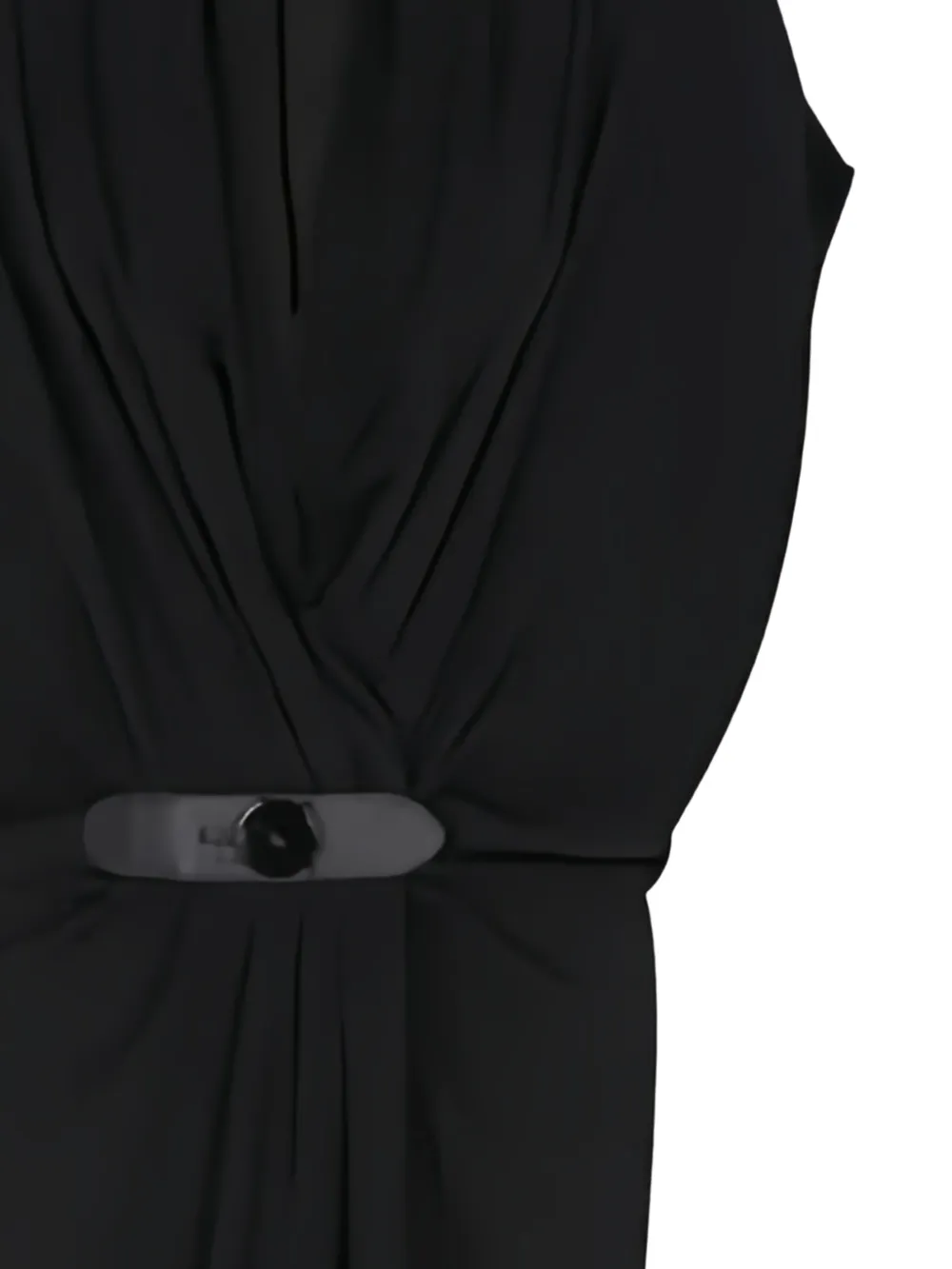 Giorgio Armani Gedrapeerde jurk - Zwart
