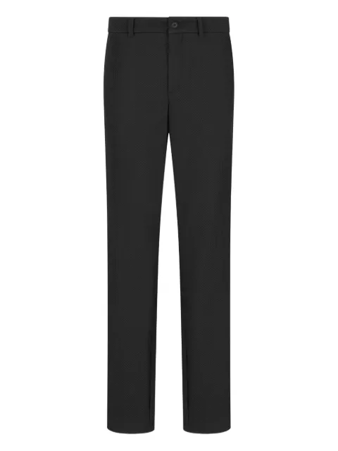 Giorgio Armani pantalon en maille gaufrée