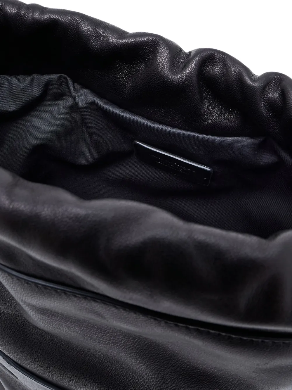 Giorgio Armani medium drawstring cross body bag - Zwart