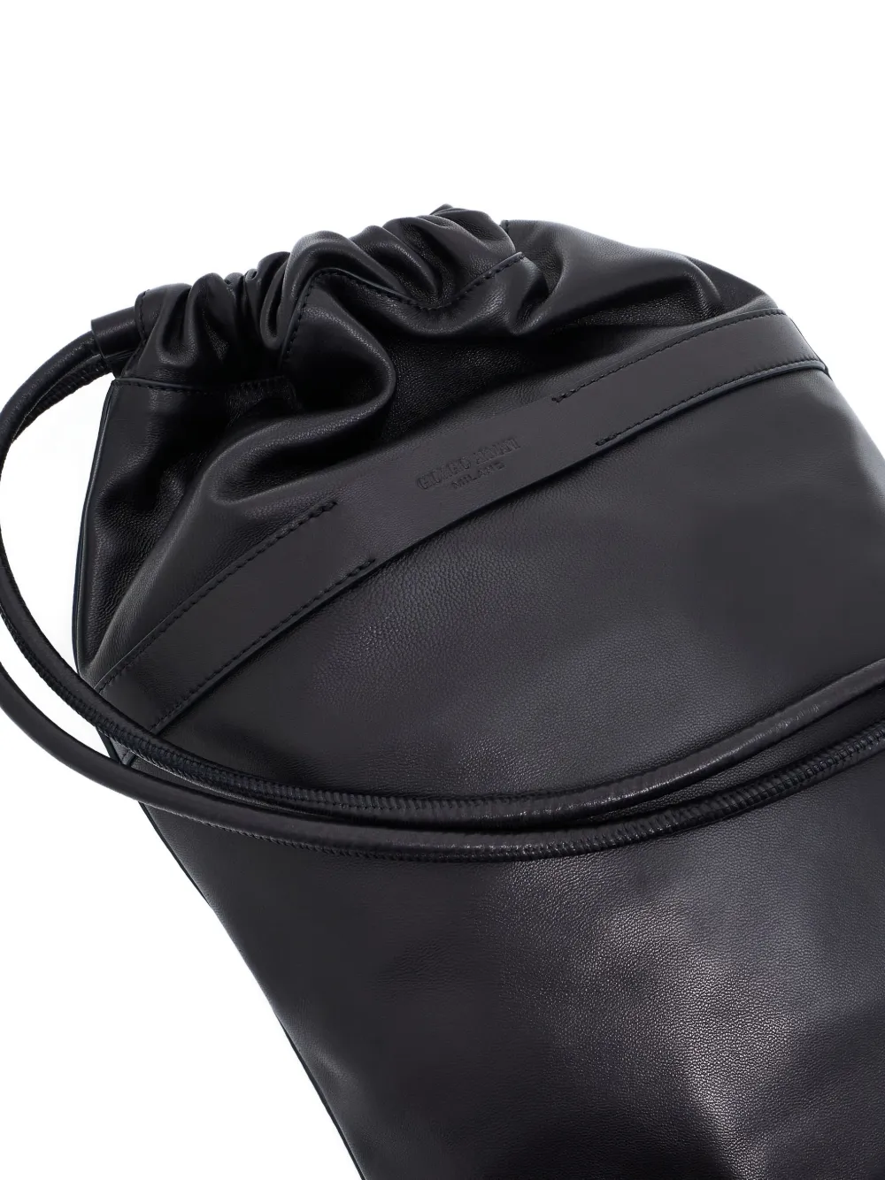 Giorgio Armani medium drawstring cross body bag Zwart