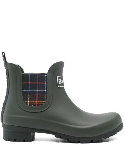Barbour Kingham tartan-check rain boots