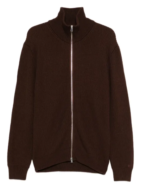 SEVEN GAUGE zip-up high-neck cardigan