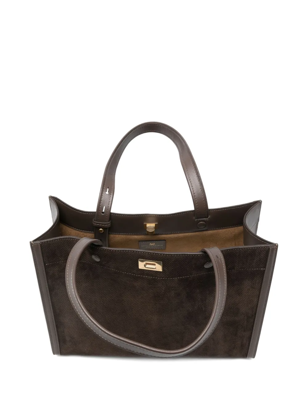 Anya Hindmarch Mortimer Panelled Tote Bag In Brown