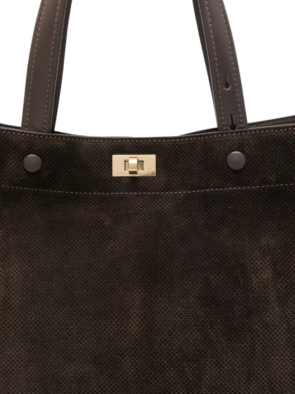 Anya Hindmarch Mortimer Panelled Tote Bag In Brown