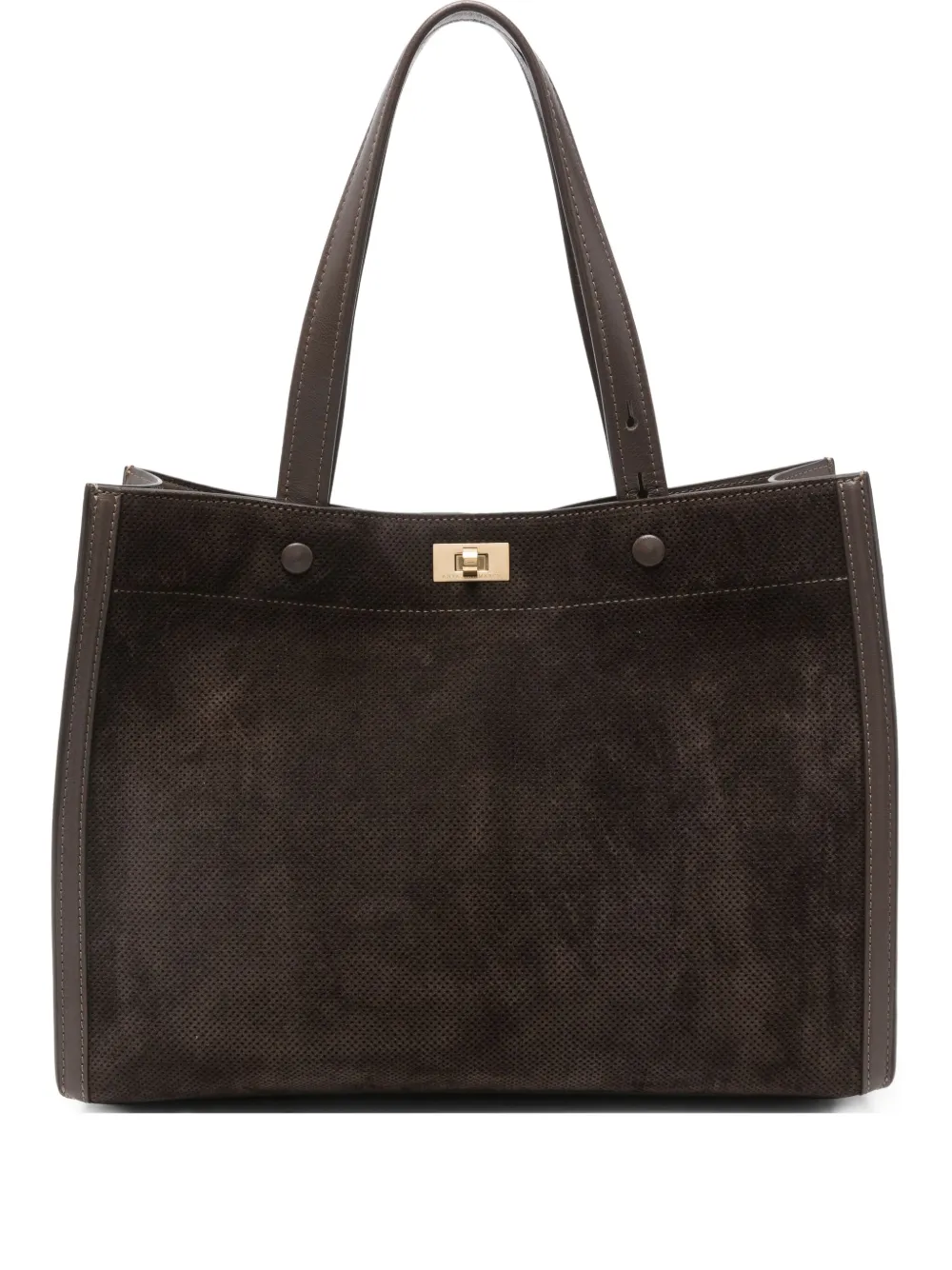 Anya Hindmarch Mortimer panelled tote bag - Brown