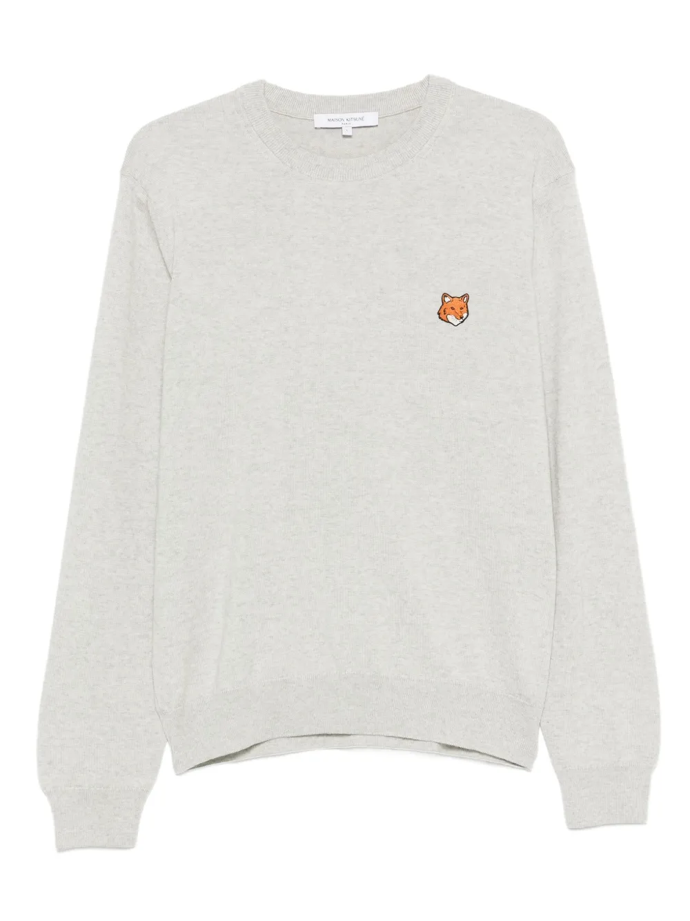 Maison Kitsuné Fox Head Pullover - Grau