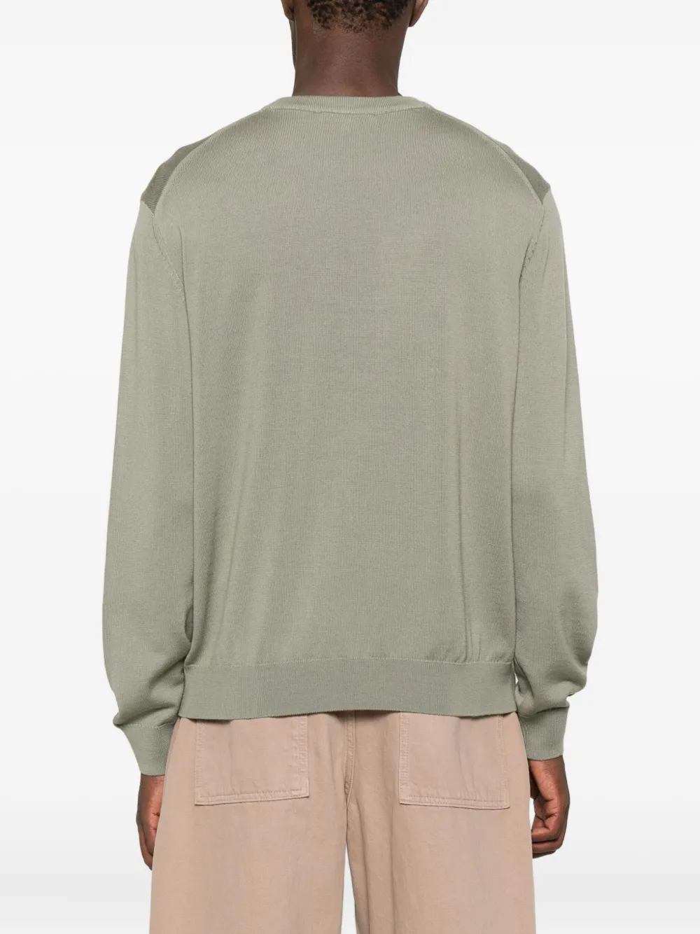 Maison Kitsuné Trui met vossenkop Groen