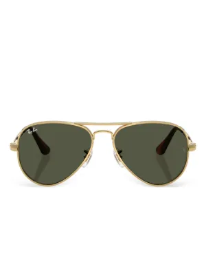 Ray-Ban ゴールドオーバルサングラス　折りたたみ Ray-Ban オーバル サングラス | ゴールドトーン | FARFETCH JP