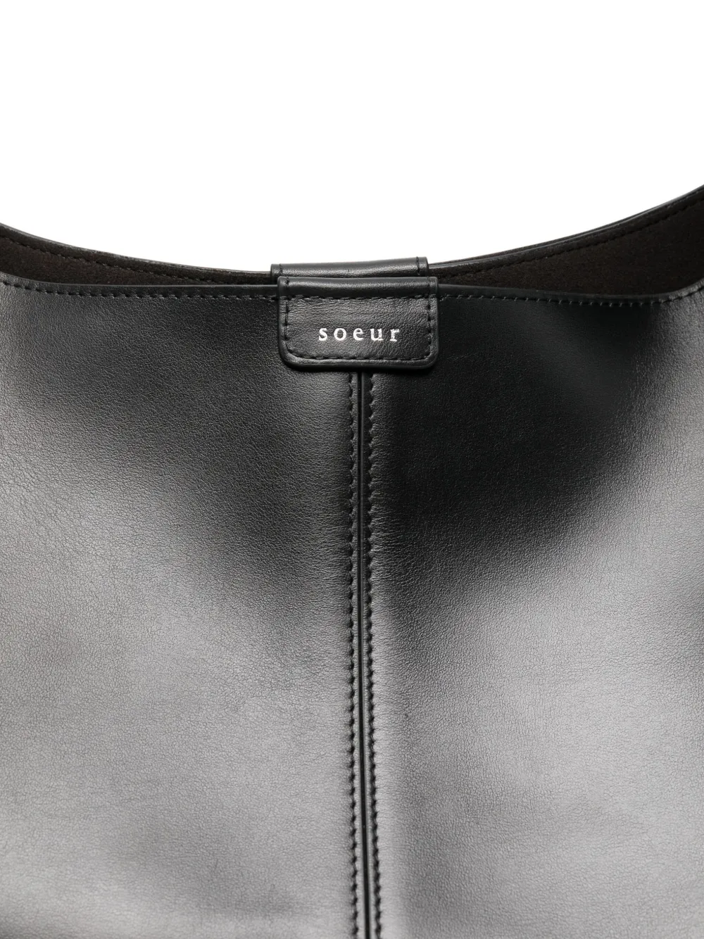 Soeur Cosima Leather Shoulder Bag In Black