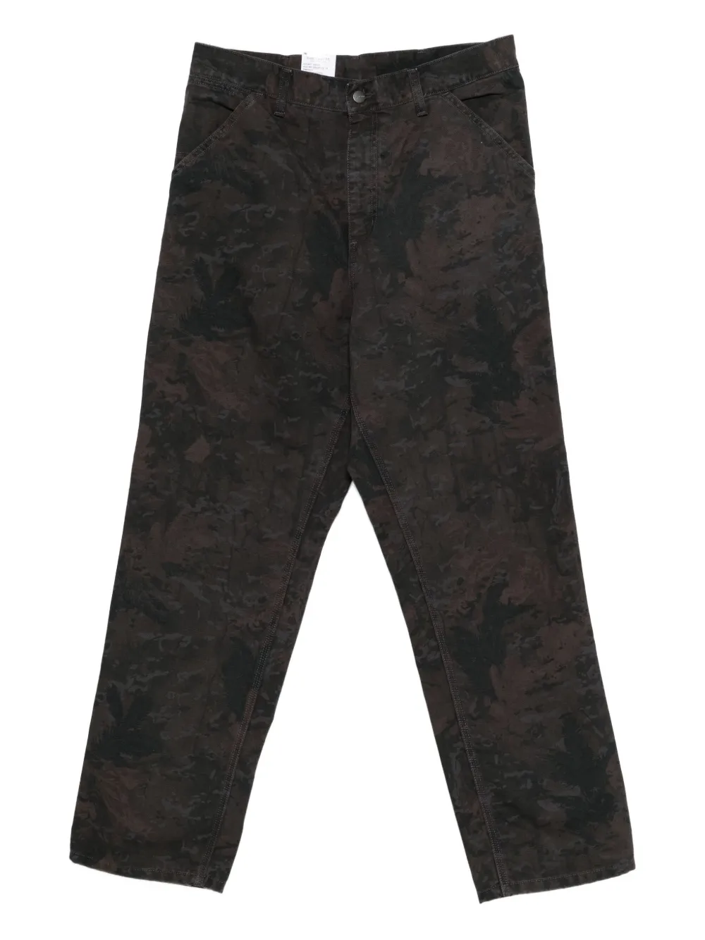 Carhartt WIP camouflage-pattern trousers | Black | Image 1