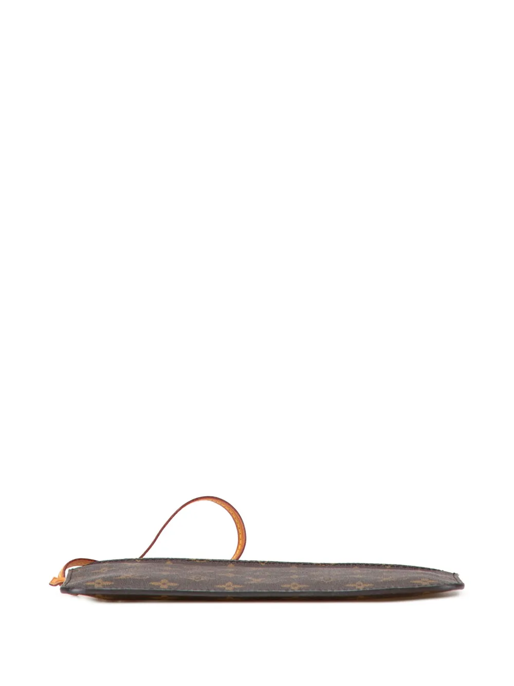 Pre-owned Louis Vuitton 2014 Monogram Neverfull Pouch In Brown