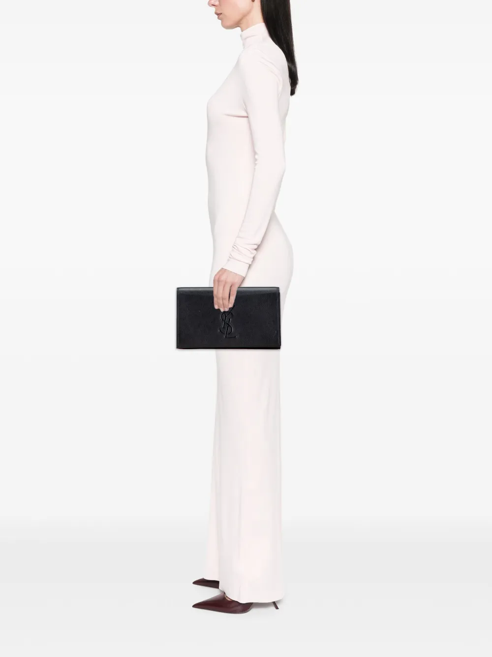 Saint Laurent Pre-Owned 2000-2012 Large Leather Monogram Belle De Jour clutch bag | Pre-Owned | Image 2