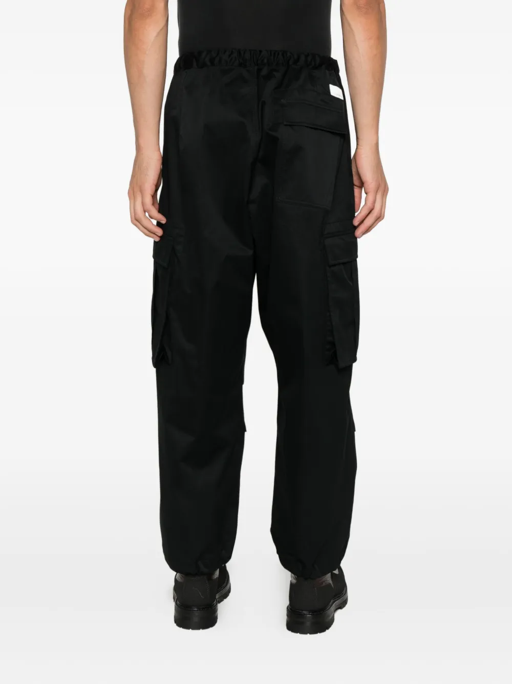 Nine In The Morning Cargo broek met trekkoordtaille Zwart