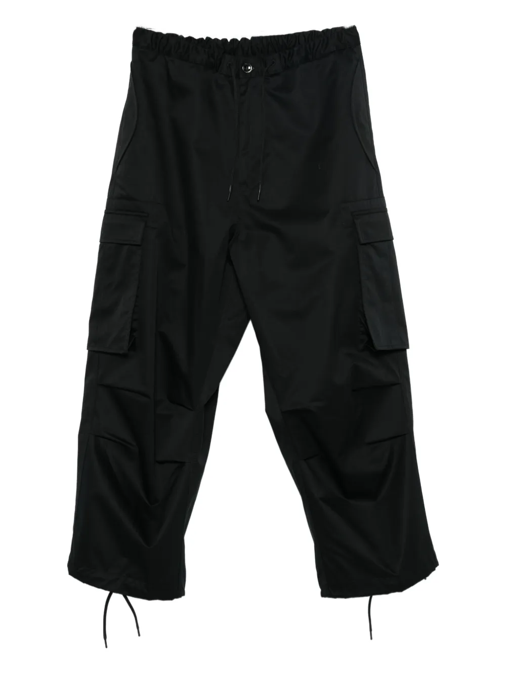 Nine In The Morning cargo drawstring-waist trousers | negro | Image 1